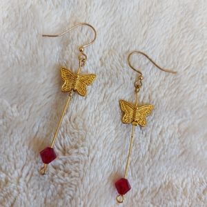 3 for 20 Handmade Butterfly Earrings